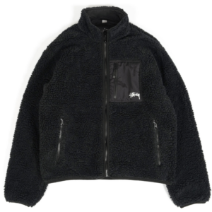 Ao Stussy Sherpa Reversible Jacket 'Black' 118529