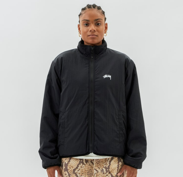 Ao Stussy Sherpa Reversible Jacket 'Black' 118529