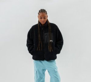 Ao Stussy Sherpa Reversible Jacket 'Black' 118529