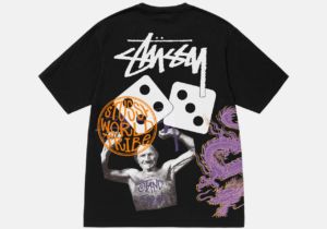 Ao Stussy Strike Pigment Dyed T-Shirt 'Black'