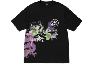Ao Stussy Strike Pigment Dyed T-Shirt 'Black'