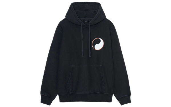 Ao Stussy x Our Legacy Drop Shadow Pigment Dyed Hoodie 'Black'