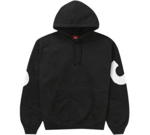 Ao Supreme Big Logo Jacquard Hooded Sweatshirt 'Black' 23FW