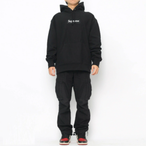 Ao Supreme Box Logo Hooded Sweatshirt 'Black' 23FW