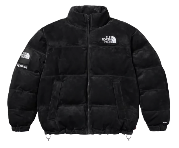 Ao Supreme x The North Face Suede Nuptse Padded Jacket 'Black' NF0A875NO9Y