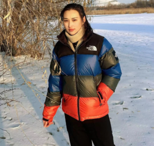 Ao The North Face Novelty Nuptse Down Jacket 'Multi' NJ1DL50J