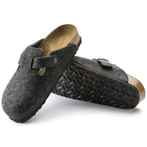Dep Birkenstock Boston Wool Felt ' Anthracite' 160373