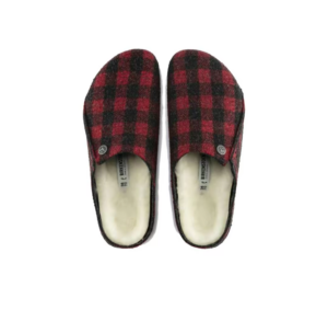 Dep Birkenstock Zermatt Shearling 'Plaid Red' 1017542