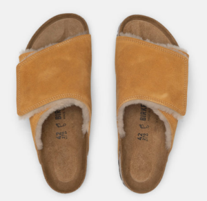 Dep Birkenstock x Stussy Solana Shearling Slide 'Caramel' 1027686