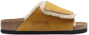 Dep Birkenstock x Stussy Solana Shearling Slide 'Caramel' 1027686