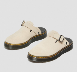 Dep Dr.Martens Carlson Suede Casual Mules 'White' 27410268