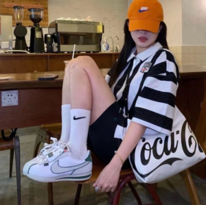 Giay Nike Cortez 'White Green Light Bone' FQ0259-110