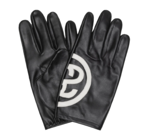 Gang Tay Stussy SS Link Leather Gloves 'Black' 138902