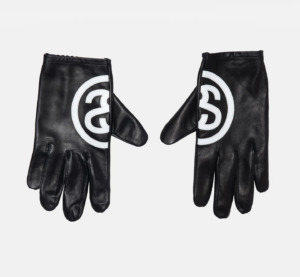 Gang Tay Stussy SS Link Leather Gloves 'Black' 138902