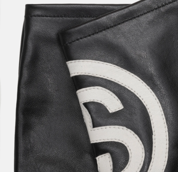 Gang Tay Stussy SS Link Leather Gloves 'Black' 138902