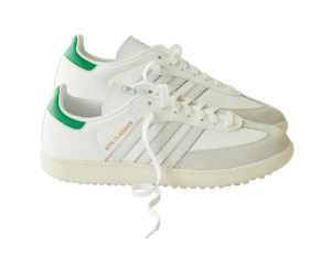 Giay Adidas x Kith Samba Spikeless Golf 'White Green' IG5711