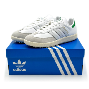 Giay Adidas x Kith Samba Spikeless Golf 'White Green' IG5711