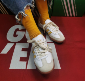Giay Adidas x Sporty & Rich Samba OG 'White Bold Gold' IF5661
