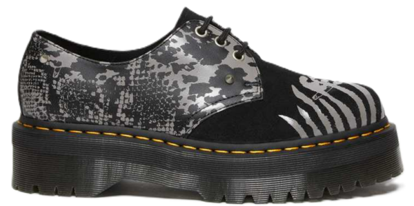 Giay Dr. Martens 1461 Animal Clash 'Black Grey' 27695001