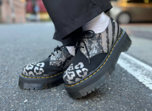 Giay Dr. Martens 1461 Animal Clash 'Black Grey' 27695001