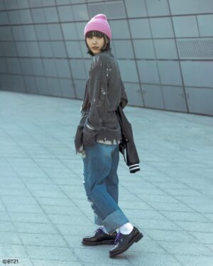 Giay Dr.Martens 1461 BT21 'Purple Black' 30893511