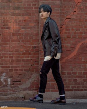 Giay Dr.Martens 1461 BT21 'Purple Black' 30893511