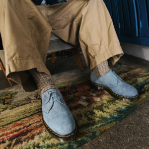 Giay Dr.Martens 1461 Made In England Nubuck 'Blue' 27365400