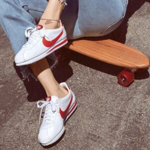 Giay Nike Cortez Basic SL GS 'White Gym Red' 904764-101