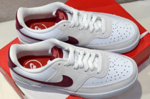 Giay Nike Court Vision LO 'White Red' FQ7628-100