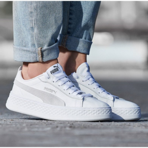Giay Puma Smash Platform Low 'White' 366487-06