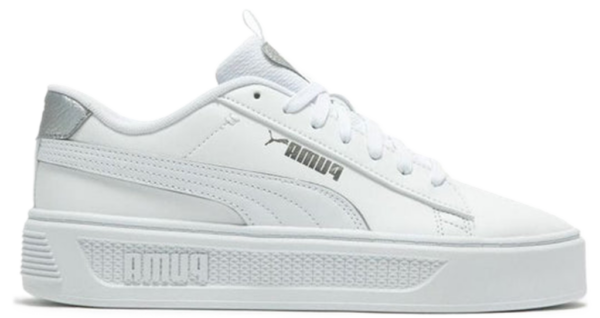 Giay Puma Smash Platform V3 Pop Up Metallics 'White' 392504-02