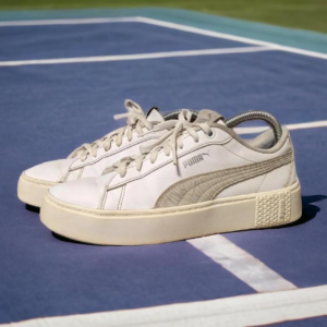 Giay Puma Smash V2 Tiger Platform 'White' 383877-02