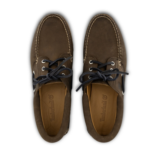 Giay Timberland 3-Eye Lug Handsewn Boat 'Greige' A5S38901