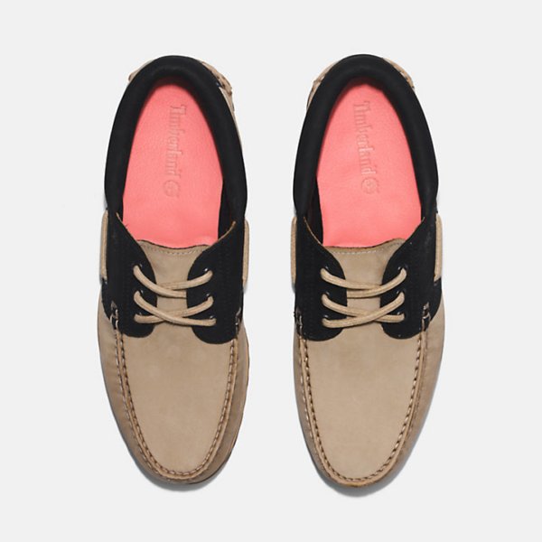 Giay Timberland 3-Eye Lug Handsewn Boat Shoes 'Grey' A5RH8