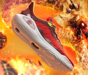 Giay Under Armour Curry 11 Bruce Lee 'Fire' 3026618-600