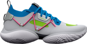 Giay Under Armour Curry Flow Cozy 'Grey Electric Blue' 3023815-107