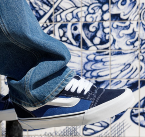 Giay Vans Knu Skool 'Navy' VN0009QCNWD