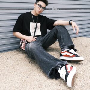 Giay Vans Knu Skool 'Red White' VN0009QC6RT