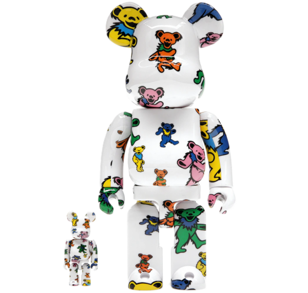 Mo hinh Bearbrick x Grateful Dead 'Dancing Bear'