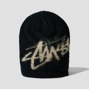 Mu Stussy Brushed Out Stock Skullcap Beanie 'Black' 1321191