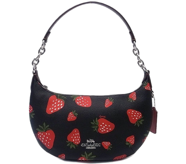 Tui Coach Peyton Hobo Wild Shoulder Bag 'Strawberry Print' CH330-SVA47