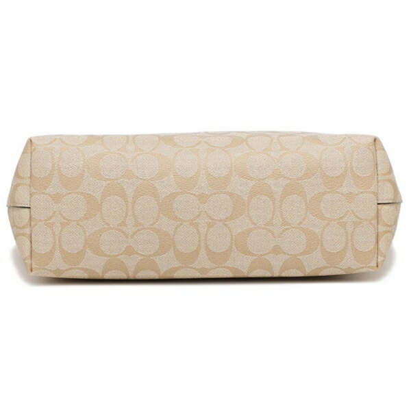 Tui Coach Zip Top Tote In Signature Canvas 'Beige' F4455-IMDQC