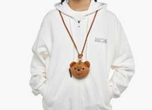 Tui MCM Park Pouch Charm In Visetos Leather 'Brown' MXZDSTA08CO001