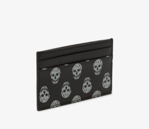 Vi Alexander Mcqueen Skull Card Holder 'Black' 602144-1AAGO-1095
