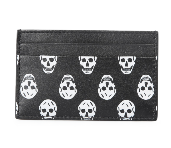 Vi Alexander Mcqueen Skull Card Holder 'Black' 602144-1AAGO-1095