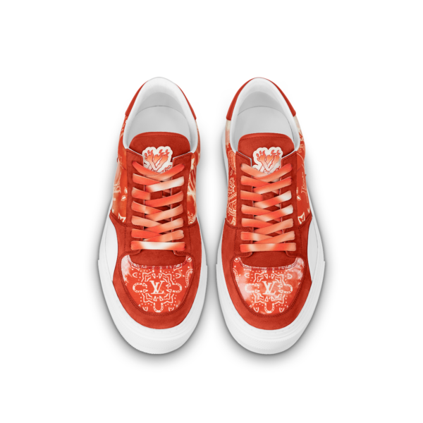 Giay Nam Louis Vuitton Lv Ollie Trainers 'Orange' 1AA7MZ