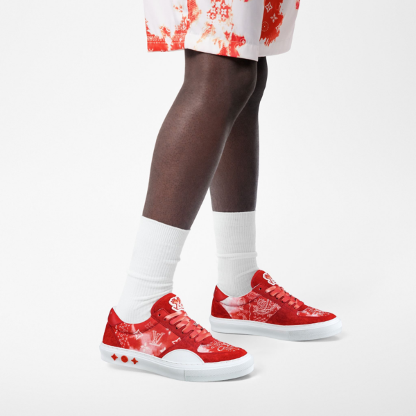 Giay Nam Louis Vuitton Lv Ollie Trainers 'Orange' 1AA7MZ
