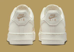 Giay Nike Air Force 1 Low 'White Mini Gold Swooshes' FV3654-111