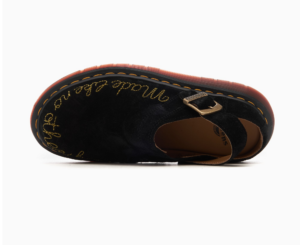 Giay Dr. Martens Isham Suede Mule 'Black' 31092001