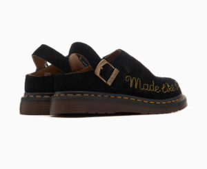 Giay Dr. Martens Isham Suede Mule 'Black' 31092001